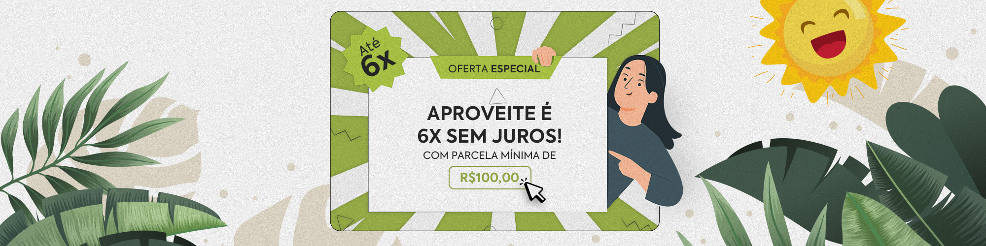 Post - Pagina do SIte promoção 6x sem juros